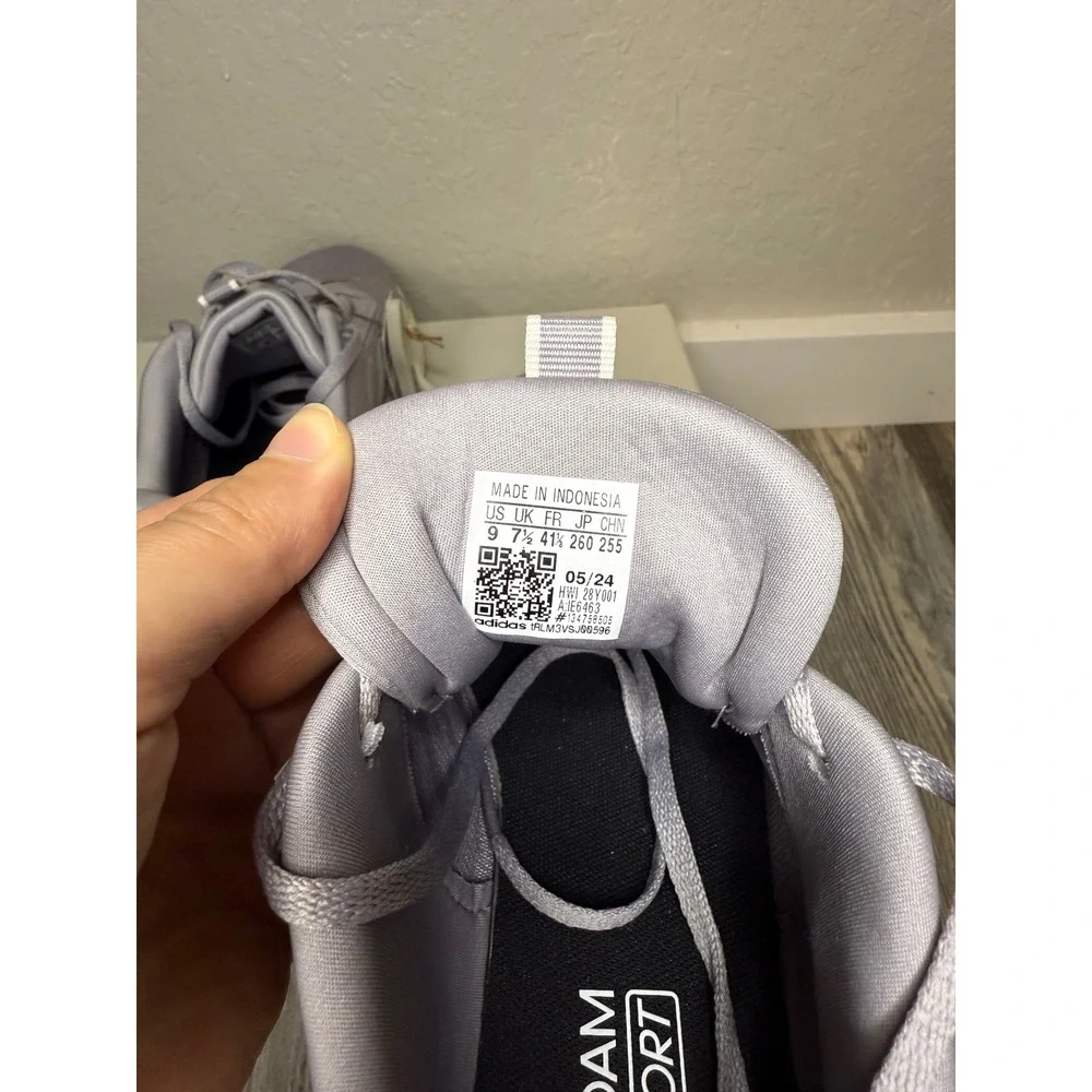 Adidas Women's Running Shoes Cloudfoam Comfort Gray Athletic Sneakers - Picture 5 of 5